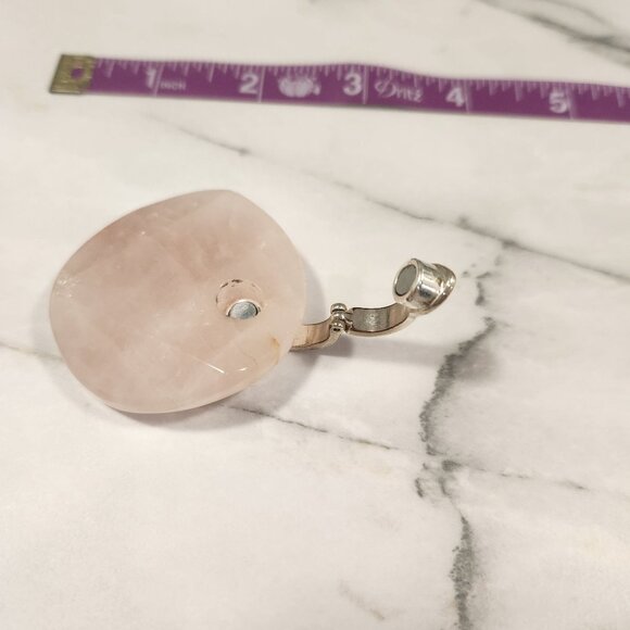 Premier Designs Catalina Rose Quartz Three-Strand Necklace Pink Quartz Necklace - Picture 8 of 12